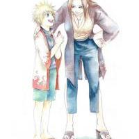 Tsunade and little Yondaime The Hokage